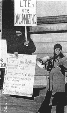 [PICTURE - protesters at Ag Hall]